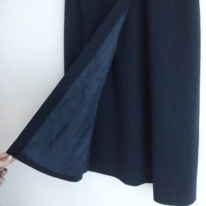 Vintage Giorgio Armani Midi Navy Wrap Skirt